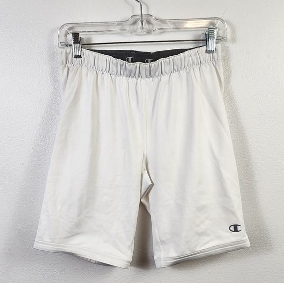 Champion Men's White Double Dry Compression Shorts Sporty, sz LG - Picture 1 of 9